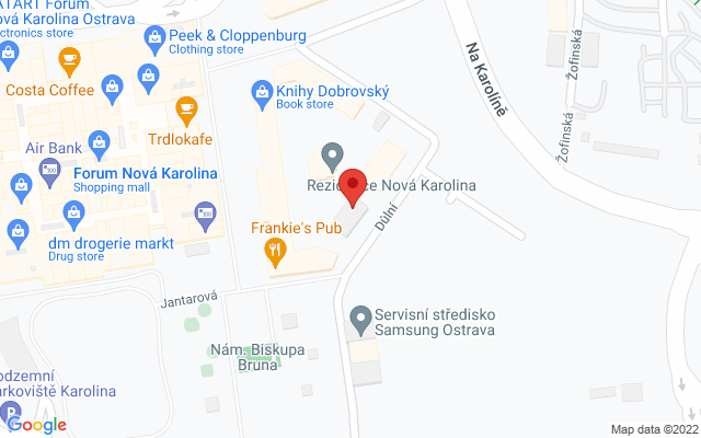 Google map: Důlní 3347/1, Ostrava